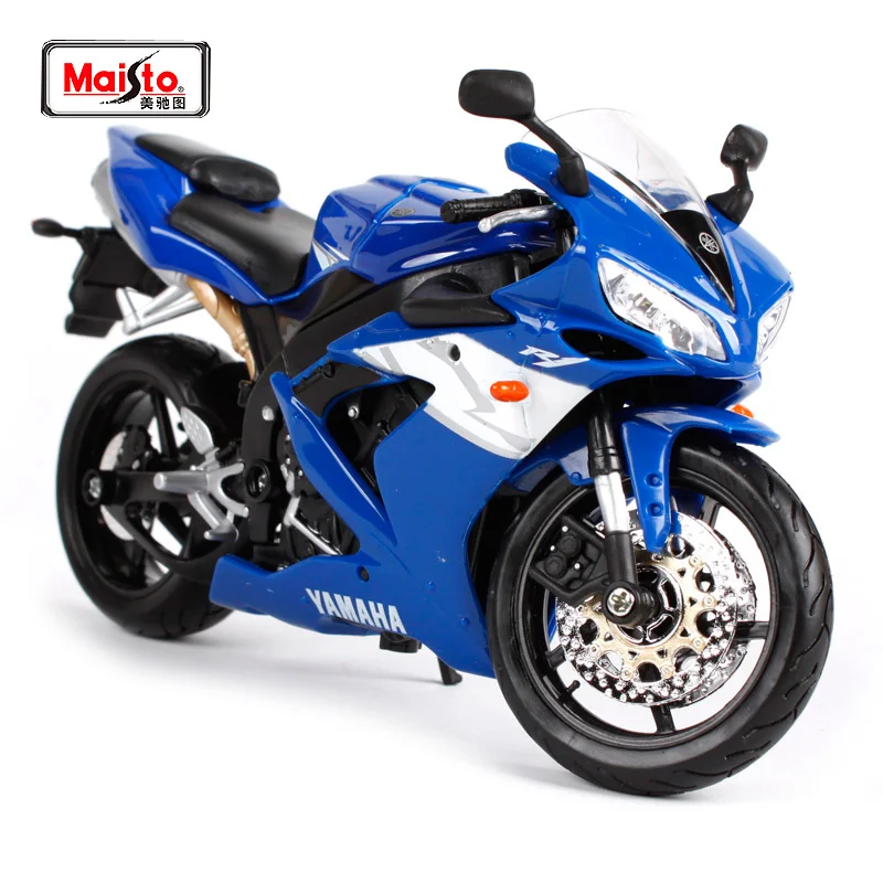 Maisto 1:12 Yamaha YZF-R1 R1 модель мотоцикла велосипед синий черный белый 31102