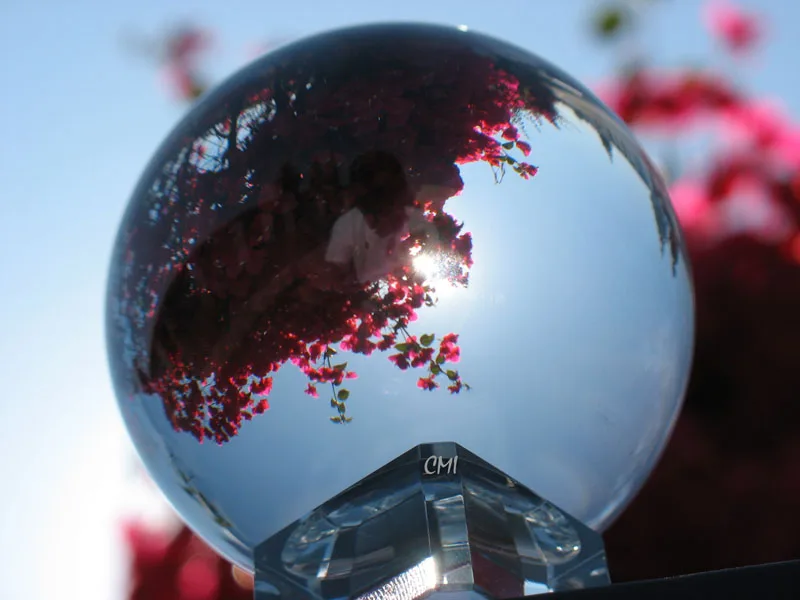 

Free Shipping Nice Fashion blank Clear Round Crystal Sphere Ball With Crystal Base