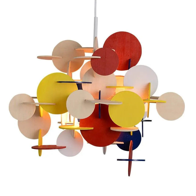 Скандинавские современные творческие DIY разные цвета дерево подвесные