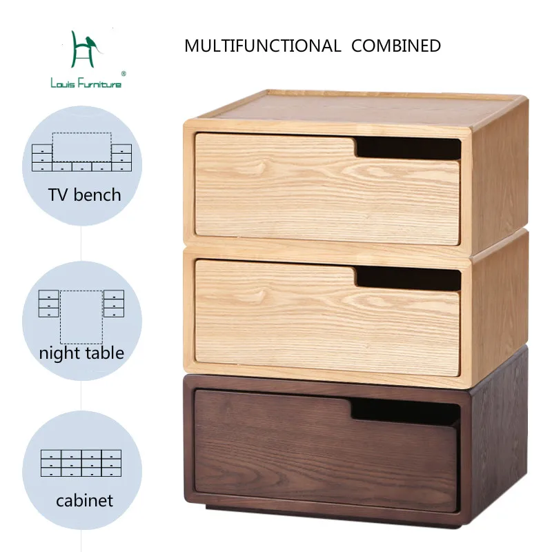

Louis Fashion Nightstand Nordic Multi Scene Free Combination Bedside Cabinet