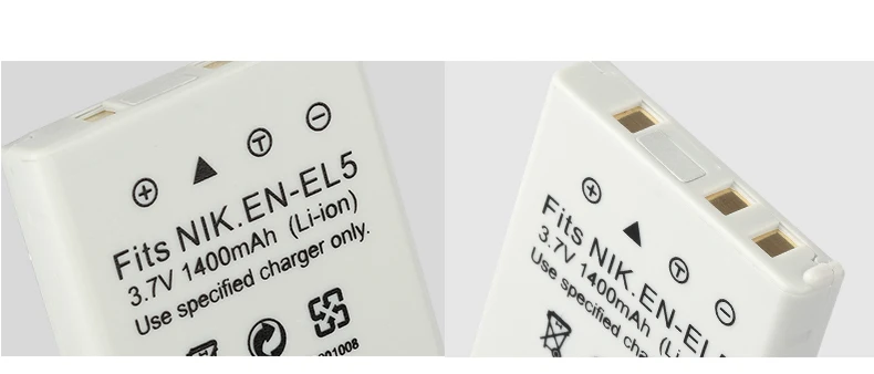 EN-EL5 Батарея ENEL5 1400mAh для Nikon Coolpix P4 P80 P90 P100 P500 P510 P520 P530 P5000 P5100 5200 7900 P6000 3700 4200