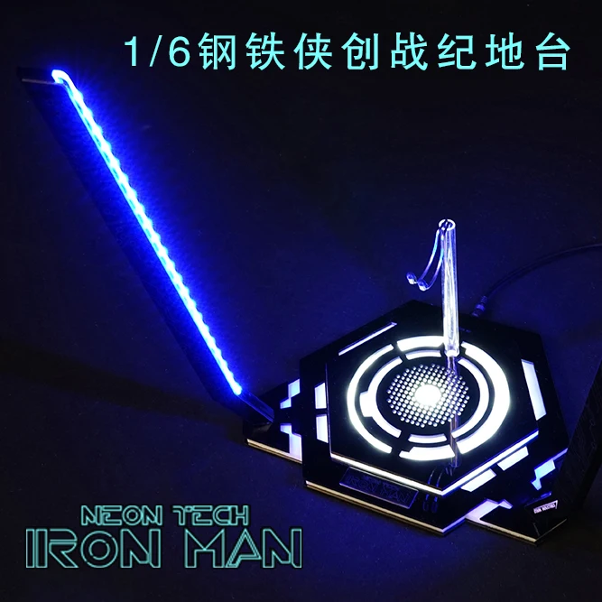 Toysbox 1/6 Железный человек фиолетовый светильник платформа для 12 дюймов фигурка Sence DIY