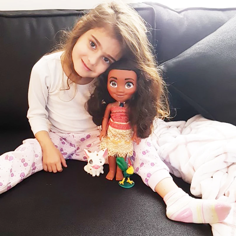 12 дюймов настоящая одежда Moana экшн-фигурки музыка Моана поет, как долго я буду светиться и музыкальная игрушка куклы Детский подарок