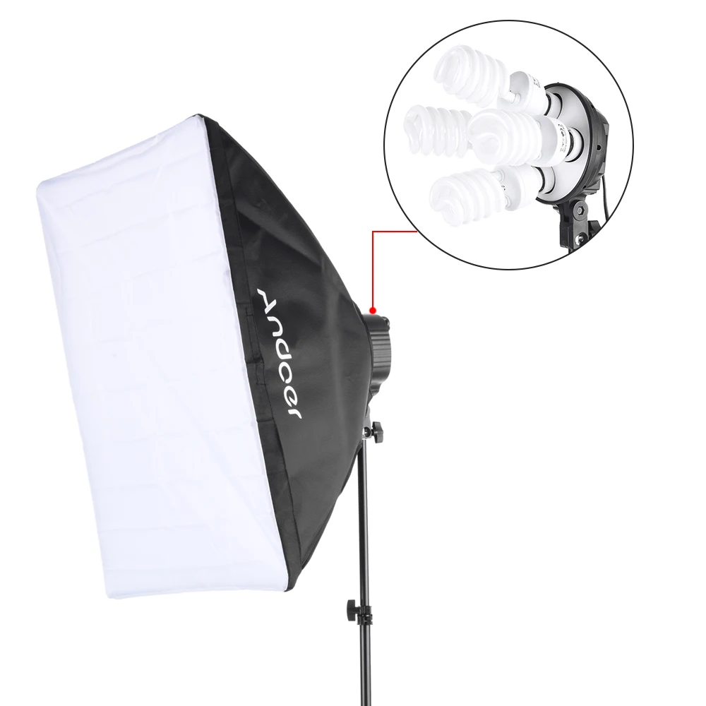 CZ Andoer фото студия фотографии Kit светильник ing оборудование 12*45 Вт Цоколь лампы