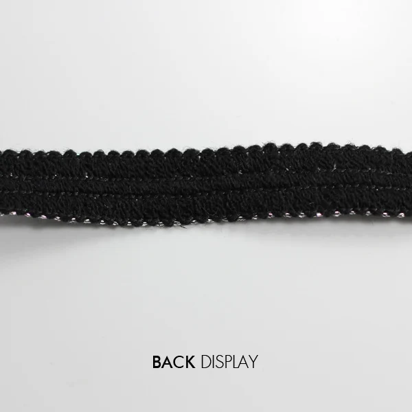 Аппликация кружевной ткани Venise Плетеный Черный Серебряный украшенный украшения