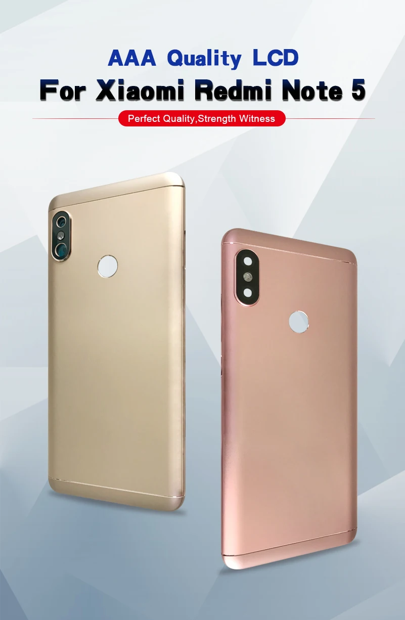 Задняя крышка для Redmi Note 5, чехол с аккумулятором для Redmi Note 5, корпус+ Кнопки громкости+ кнопки питания+ лоток для sim-карты