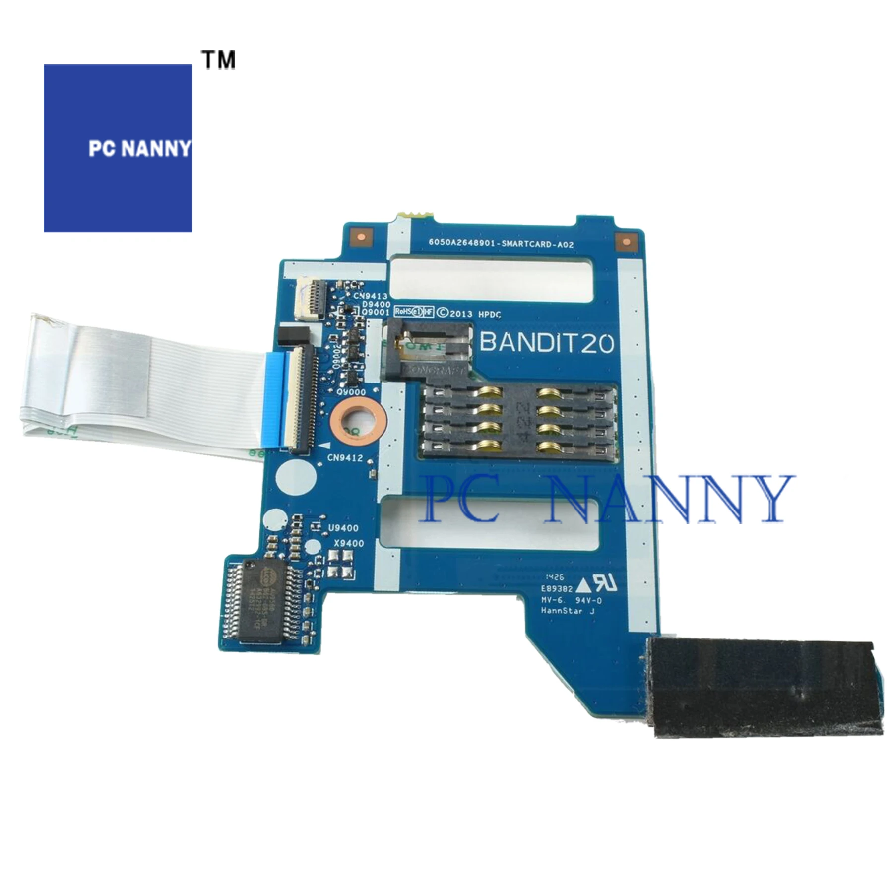 PCNANNY для HP Elitebook 9480m Smartcard Board 769707 001 6050A2648901 hdd drive HDD Caddy|Компьютерные кабели и