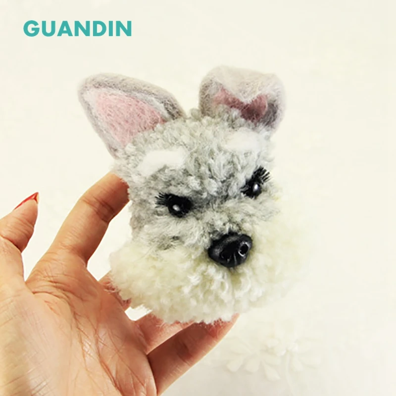 Шерстяная войлочная пряжа для собак GUANDIN Schnauzer животных ручной работы новый