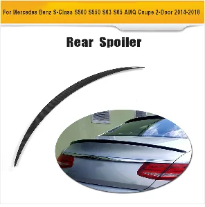 S Class карбоновый скоростной для заднего бампера боковые воздухозаборник плавники Накладка для mercede benz C217 купе 2 двери 14-18 S63 S65 AMG не кабриолет