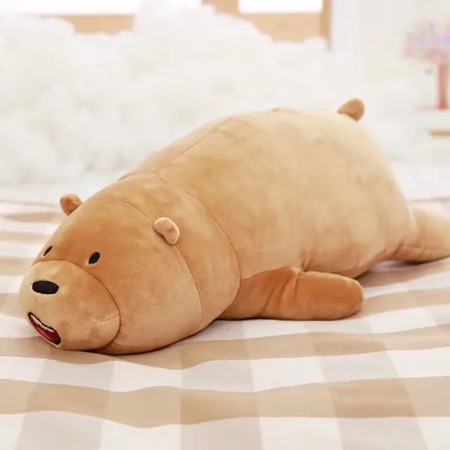 brown bear 1 шт. 35-90 см Мы Голые Медведи Плюшевые игрушки Kawaii чучела панда коричневые игрушечные белые мишки кукла подушка для девочек подарок на день рождения - Цвет: brown bear
