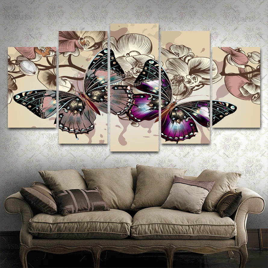 HD Printed Painting Canvas Printing Butterfly painting Room decor print poster picture canvas Framed Art HG-188 | Дом и сад