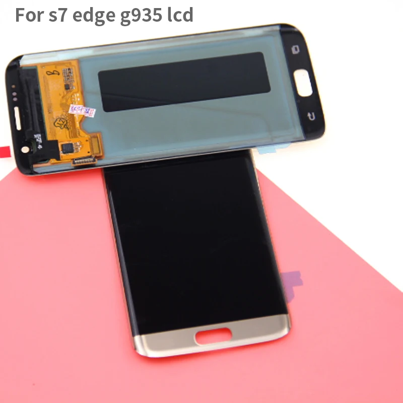 Протестированный супер AMOLED для samsung S7 Edge ЖК-дисплей для samsung S7 Edge G935F ЖК-экран сенсорный дигитайзер сборка