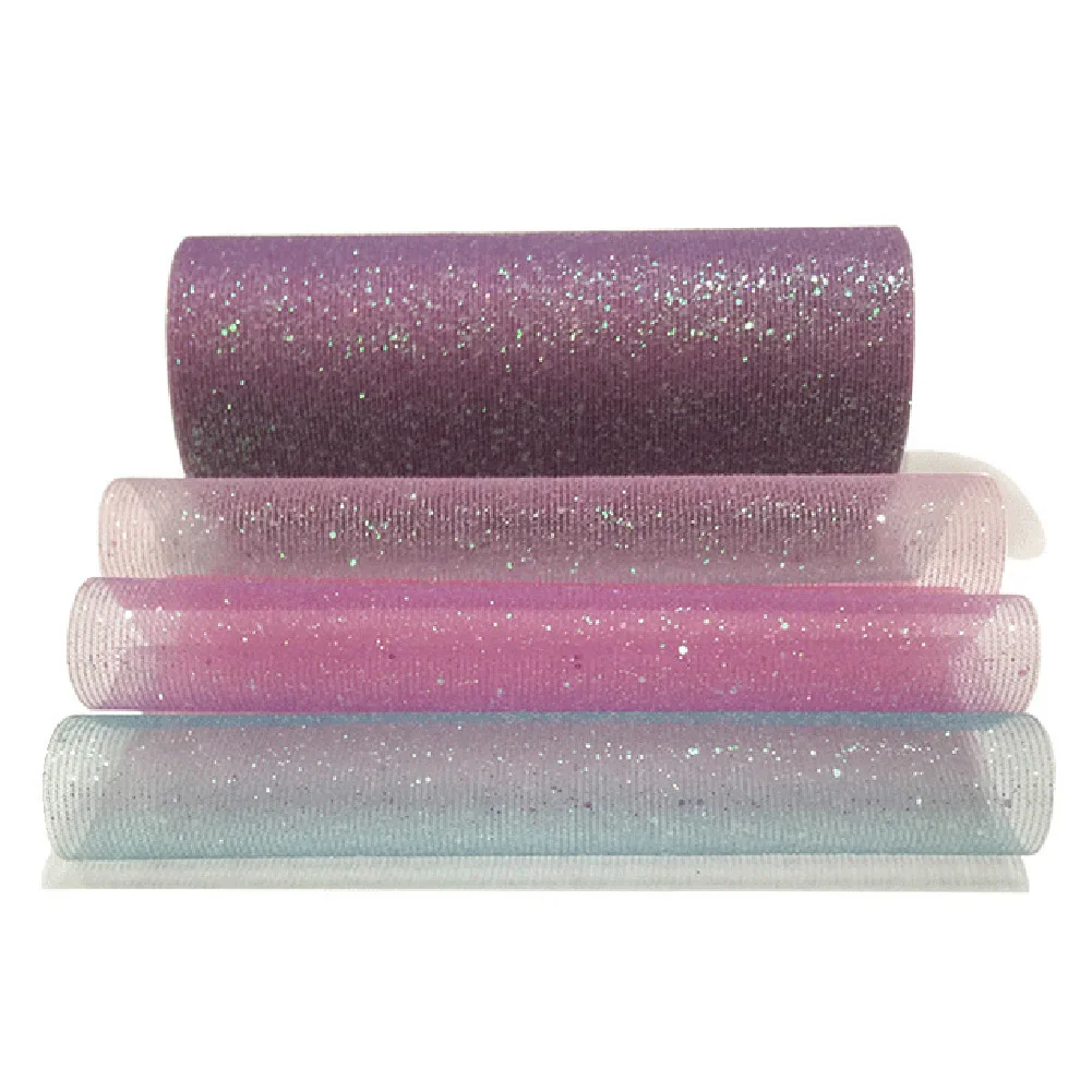 Новинка 10 Блестящая градиентной радужной расцветки рулон тюля юбка пачка сделай