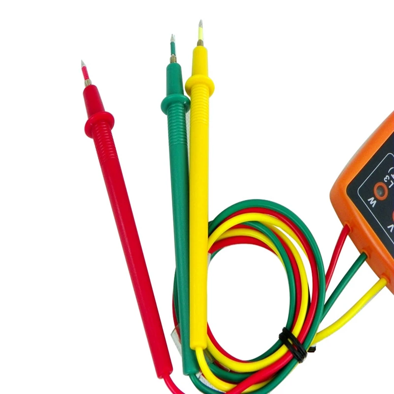 Портативный 3 фазный индикатор вращения цифровой детектор последовательности