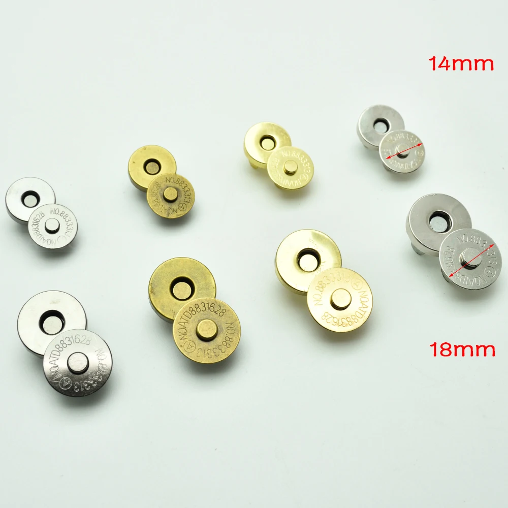 Магнитные защелки аксессуары для сумок кошельков 14 мм 18 мм|snap fastener|magnetic snapsmagnetic snap