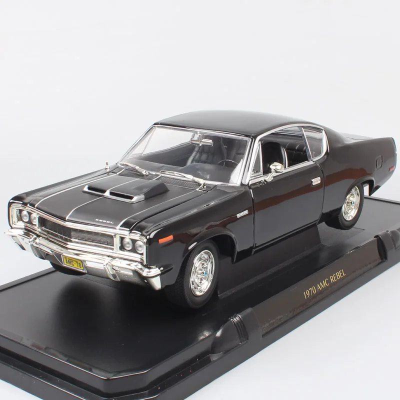 Для мальчиков, 1:18, старый, 1970, Amc Rebel Rambler, классический, масштабный автомобиль, жесткий, литье под давлением, автомобильная модель, игрушка, миниатюрные подарки для коллекции