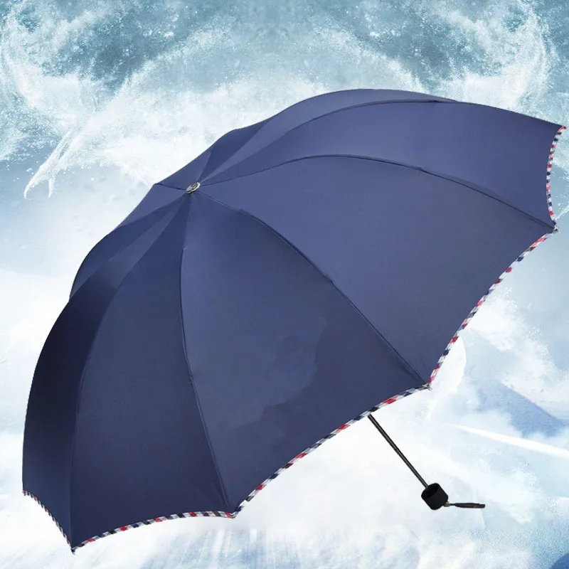 Складной бизнес зонтик 10 костей для взрослых Parapluie Мужской от дождя и солнца