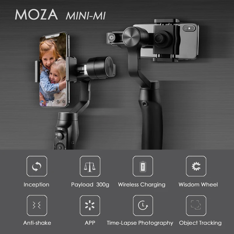Moza mi ni 3 оси ручной карданный стабилизатор для смартфона мобильного телефона iphone