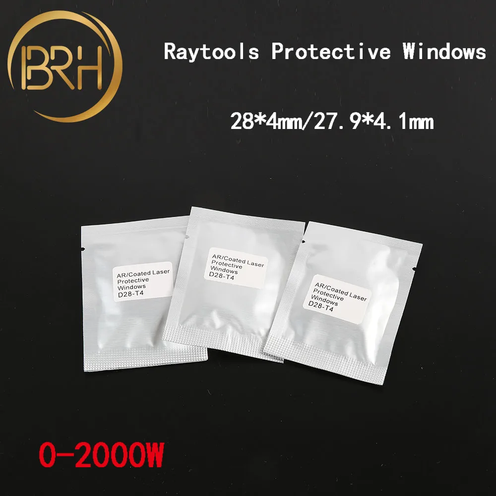 10 шт./лот Raytools волоконный лазерный Защитный Объектив/стекло 4/27 нм 28*4 1 9*2000 мм для
