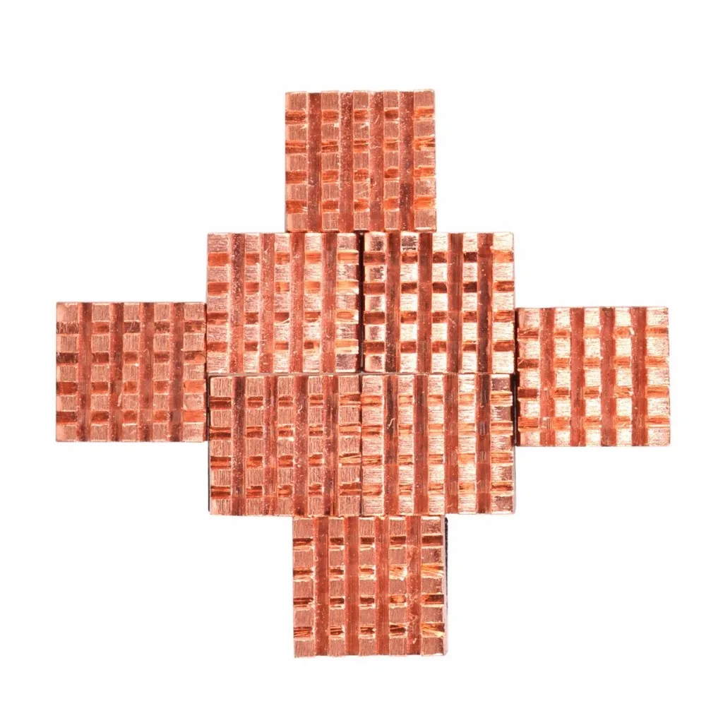 8pcs/set Cooling Copper Heatsink for Raspberry Pi Computer VGA RAM Heatsinks Cooler | Компьютеры и офис