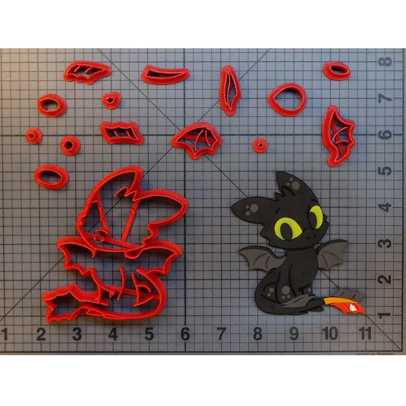 Как приручить дракона резак для печенья мастики кекс Топ формы сделаны 3D