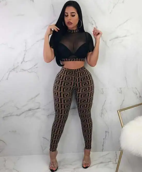

2019 New Arrival Jumpsuit Women black lace round neck short sleeve Celebrity evening party bodycon Rompers Bandage Jumpsuits