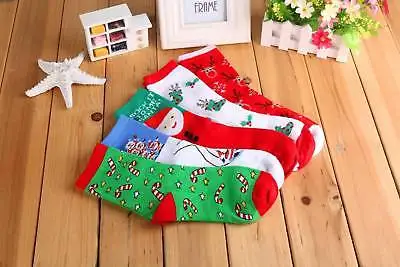 Новый Рождество Носки для девочек снежинка Шерсть зима теплая Женская подарок