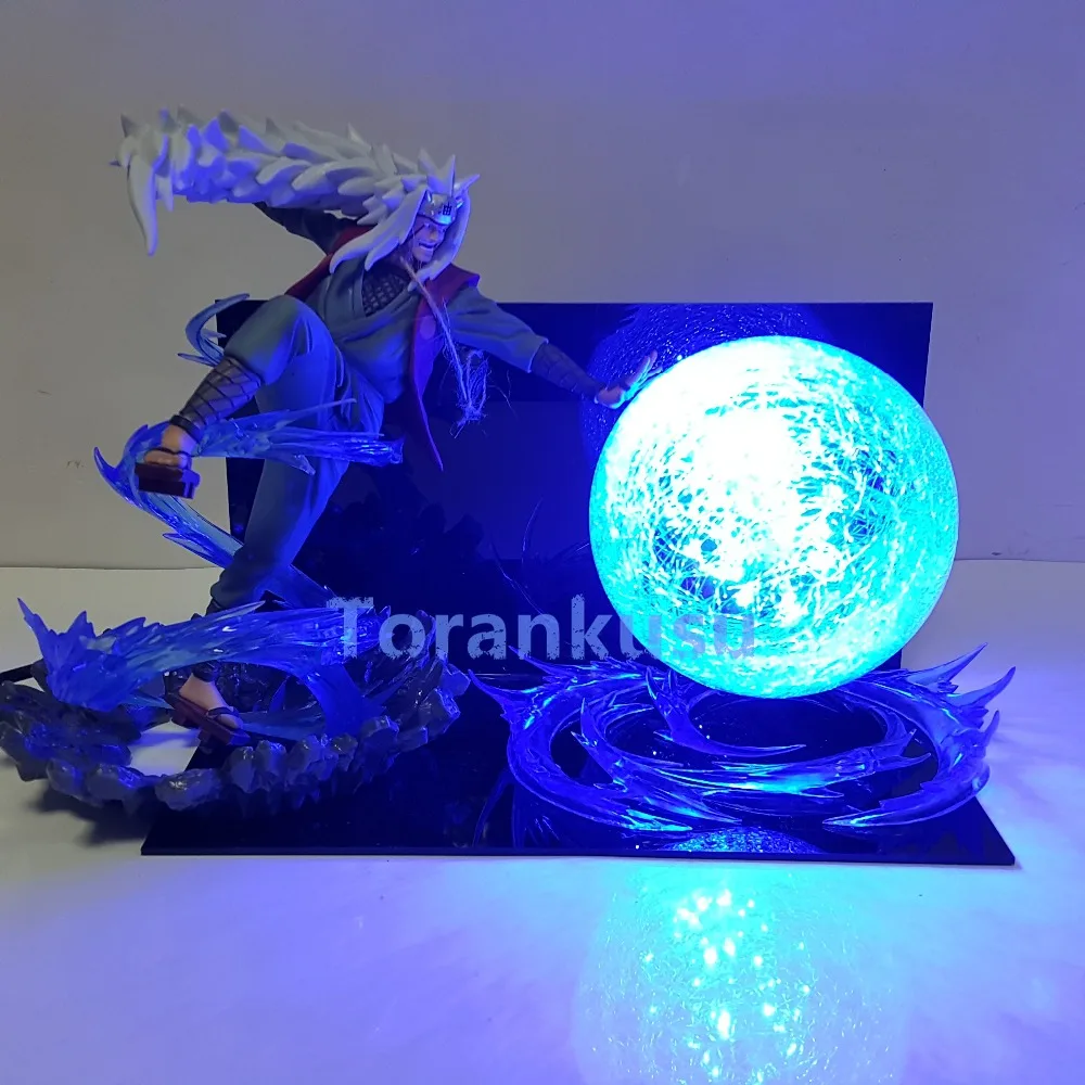 Героя аниме Наруто Джирайя Rasengan светодиодный светильник Рисунок Аниме Драконий