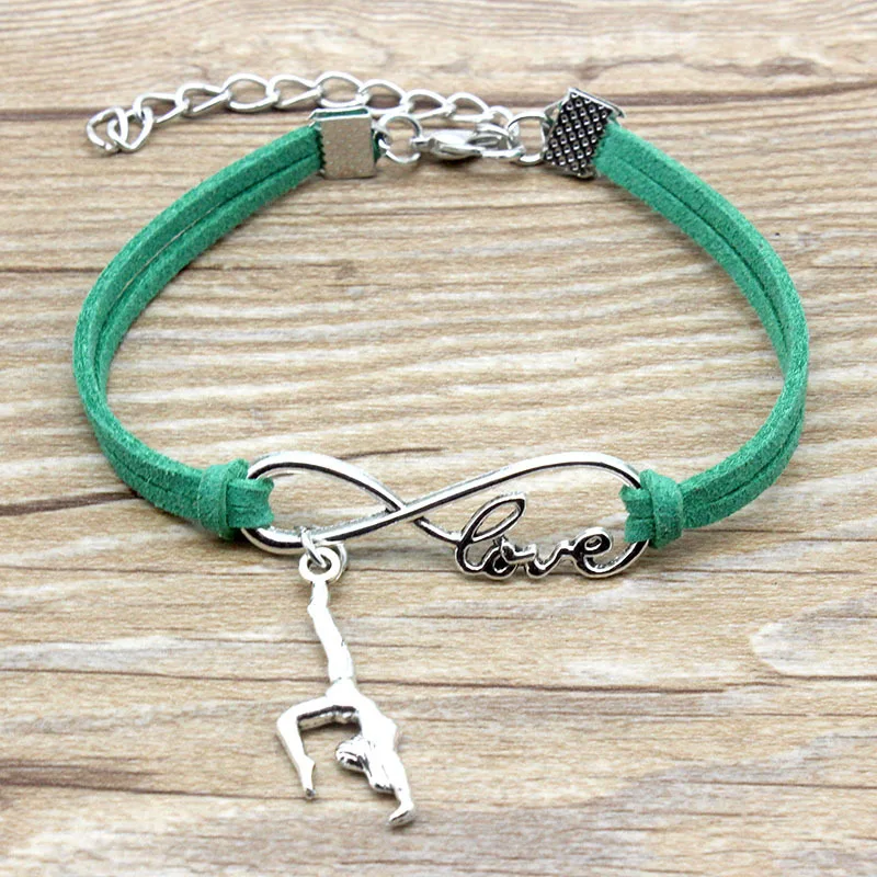 Ретро гимнастический танец девушка Бесконечность Символ Любовь Браслет