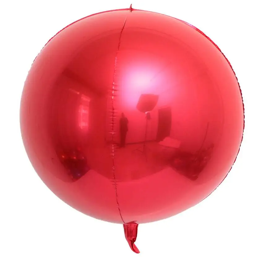 red 1 шт. 18/22/32 дюймов розовое цвета: золотистый, серебристый круглый 4D Фольга воздушные шары металлические День рождения Свадебные украшения детский Душ Поставки игрушка в подарок - Цвет: red