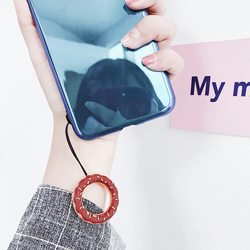 Каваи цветок телефон ремень силиконовый кулон мобильный кольцо ремни для Airpods