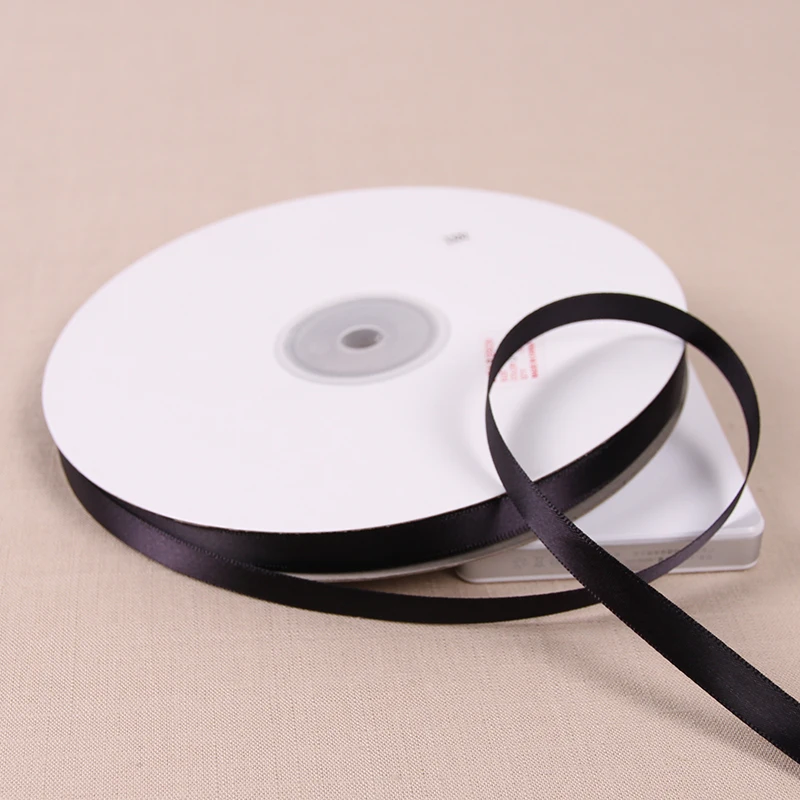 Description Picture 5 of itemBlack Color 91meters/roll silk satin Ribbon for Wedding Party Decoration Christmas Apparel Sewing Fabric & DIY Gift Wrapping
