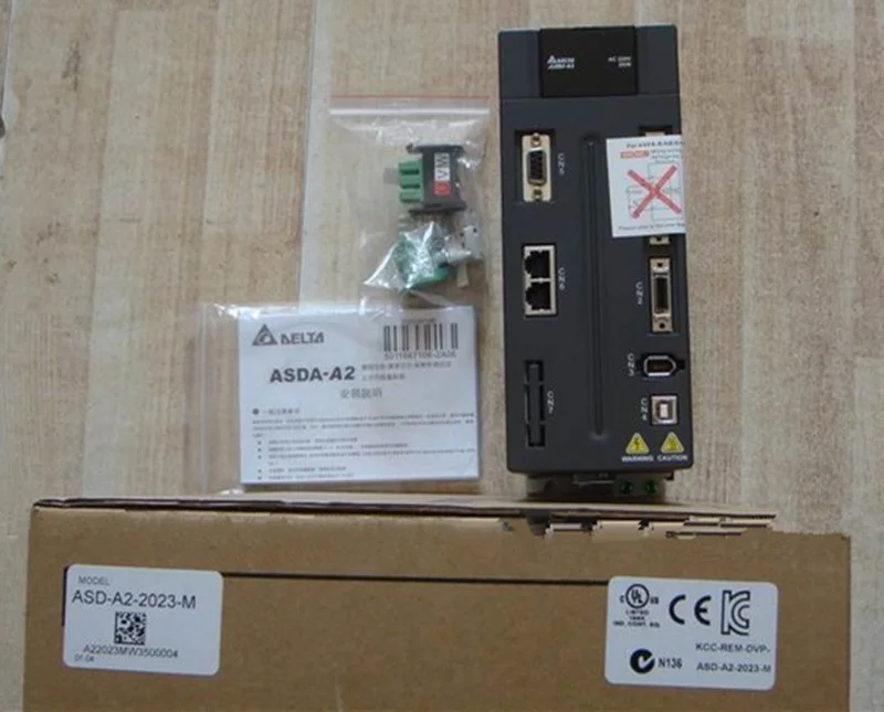ECMA E11820SS + ASD A2 2023 M DELTA тормоз CANopen AC Серводвигатель наборы 2.0kw 2000rpm 9.55Nm 180 мм Рамка|driver