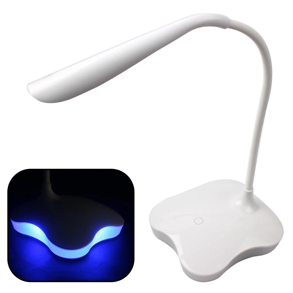 

Dimmable 18 LED Bulbs Adjustable Indoor Lighting Night Lighting Table lamps 3 Level Sensor Desk Light USB Clover