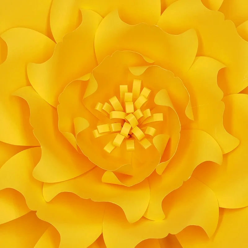 Золотой желтый 1 шт. гигантские бумажные цветы для детской стены декор свадебной