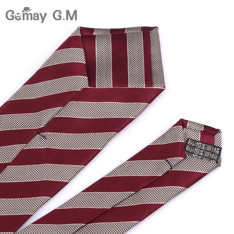 Мужские галстуки в полоску широкие для свадьбы из полиэстера и шелка деловые