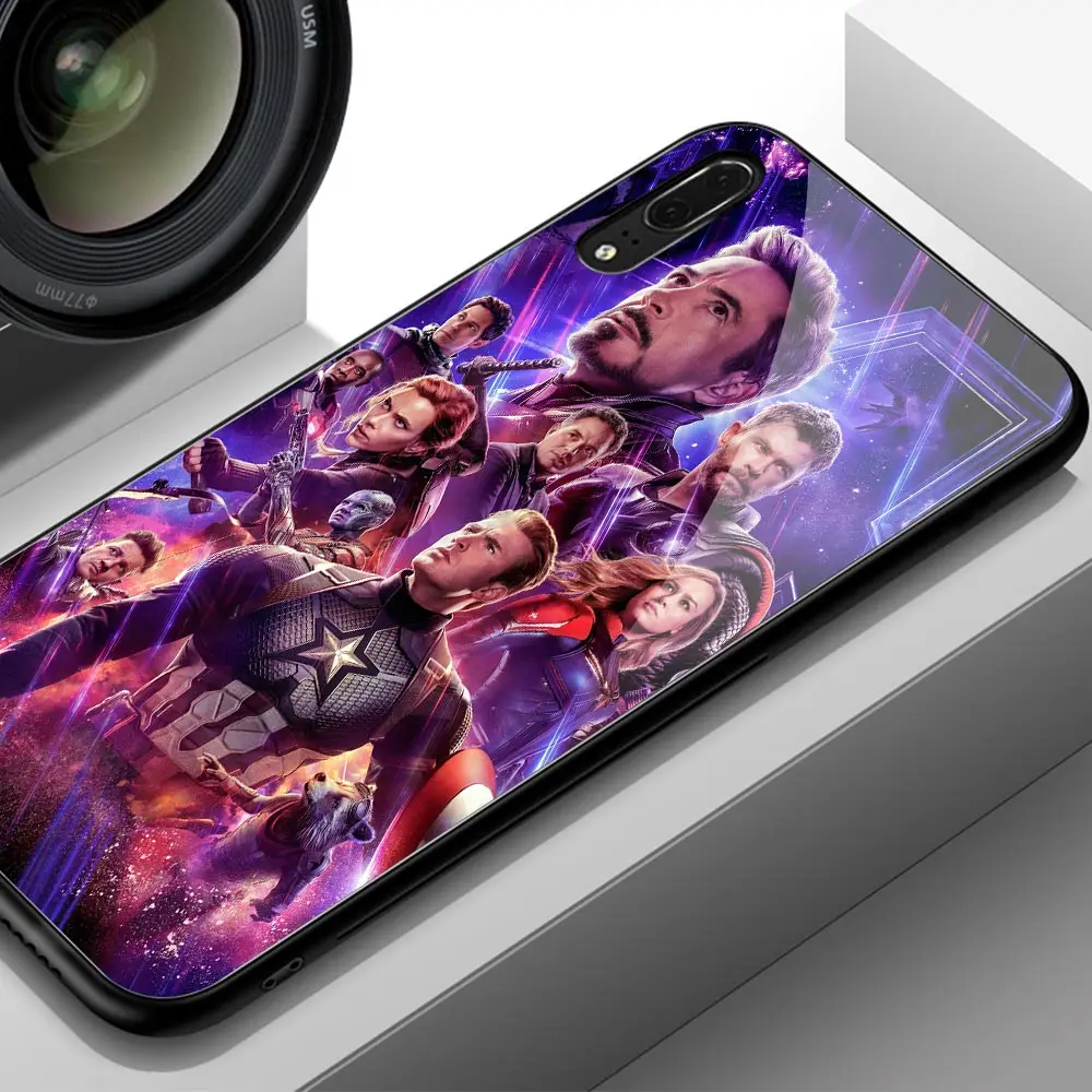 Для huawei Honor 8x чехол Мстители конец игры стеклянный чехол задняя крышка для huawei Honor 9 10 v9 v10 9i lite v20 play note 10 magic 2 - Цвет: 02523