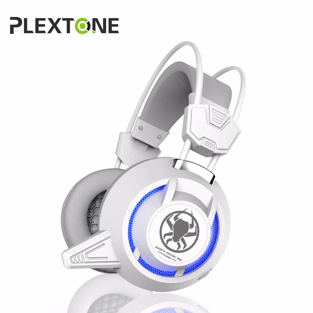 Plextore PC835 светящиеся наушники USB Проводные Игровые стерео гарнитура с микрофоном