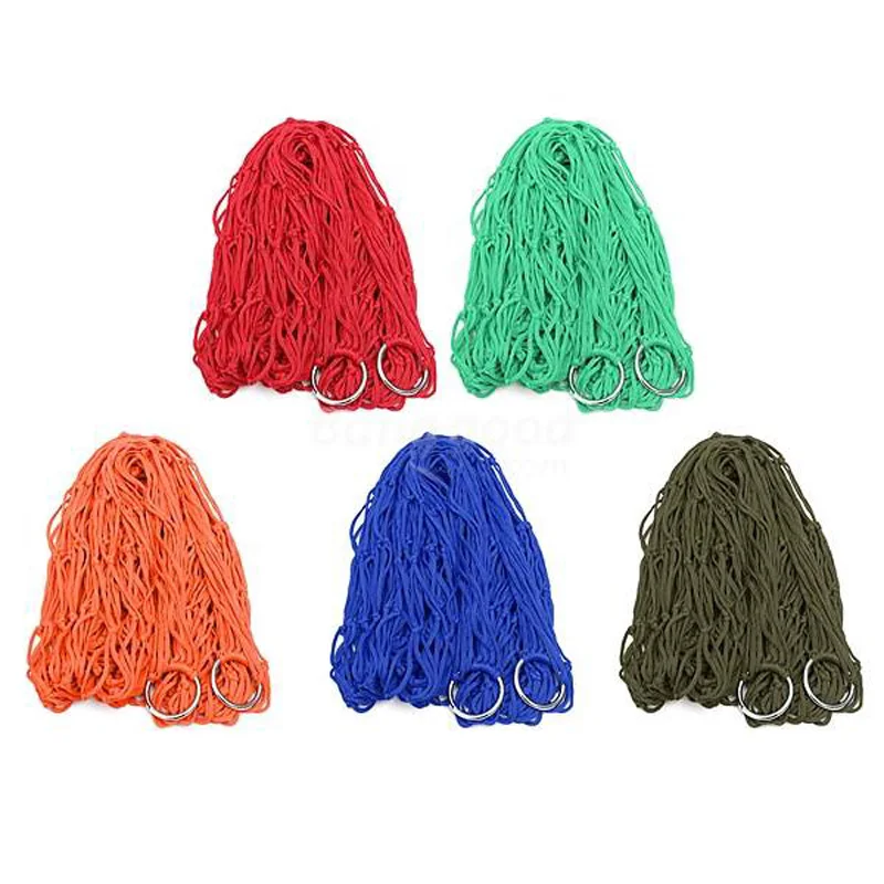 Нейлоновый гамак подвесная сетчатая кровать качели переносная садовая уличная