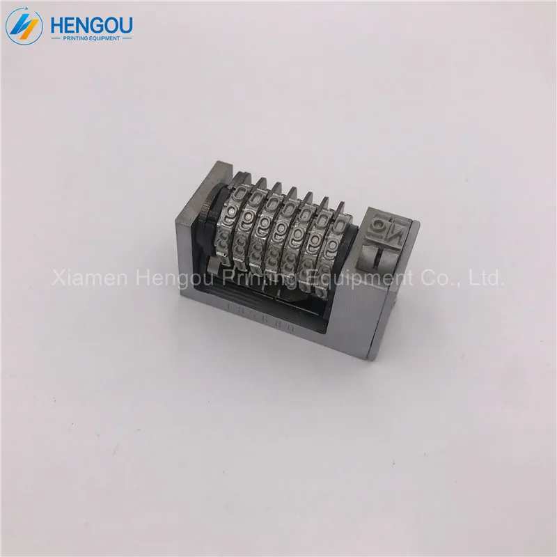 1 шт. высокое качество назад 4x8 Cicero 7 цифр нумерации машина для Heidelberg ветряная мельница, леттерпресс Готический Тип
