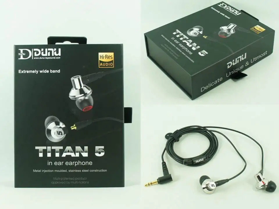 DUNU TITAN5 титановая диафрагменная динамическая высокоточная Hi Fi внутренняя