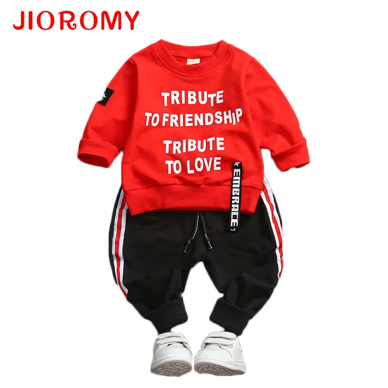 JIOROMY/комплект одежды для мальчиков осень 2019 детские спортивные костюмы Корейская