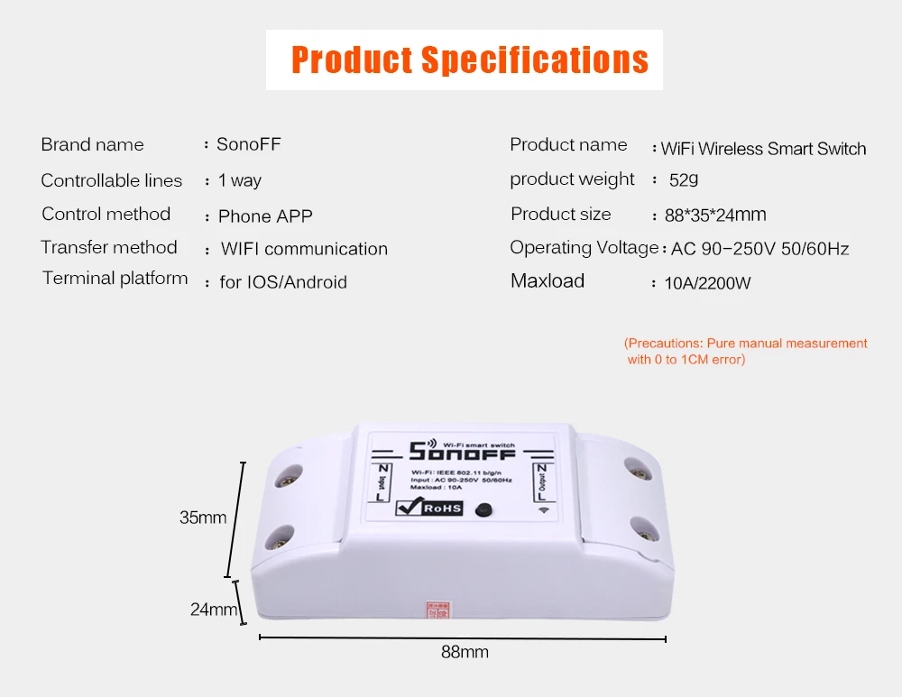 SONOFF Basic DIY Wifi беспроводной умный переключатель светильник с таймером и пультом дистанционного управления 220 В 10 А Alexa универсальный модуль автоматизации Google Home