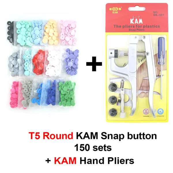 T5 Round KAM Tool KAM круглая звезда кнопки в форме сердца U форма крепежа оснастки плоскогубцы для T5 T3 пластиковые кнопки металла пресс щипцы+ 150 наборов кнопок - Цвет: T5 Round KAM Tool
