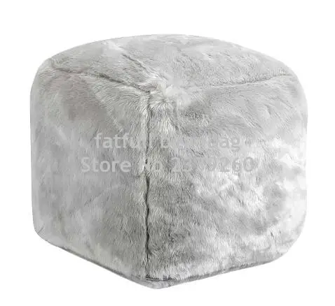 Чехол только без наполнителя Чехлы для табуретов в виде серых бобов Galaxy|stool