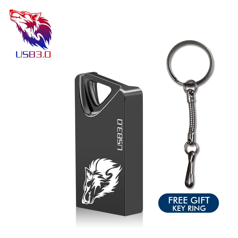 gray Мини USB 3,0 32 Гб 64 ГБ реальная емкость usb флеш-накопитель 128 ГБ флеш-накопитель 16 ГБ 8 ГБ флеш-накопитель u Диск флеш-карта памяти с брелком - Цвет: gray