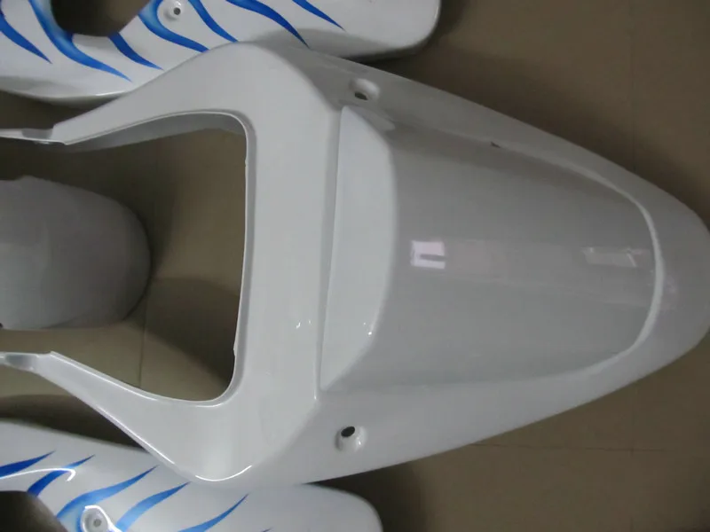 Обтекатель для мотоцикла комплект GSXR600 750 K1 01 02 03 GSXR 600 GSXR750 2001 2003 Blue flames white