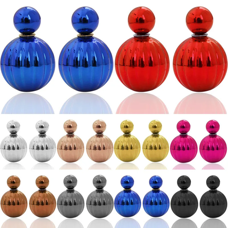 2015 Новый дизайн УФ серьги в форме конфет с арбузом двойные жемчужные для женщин