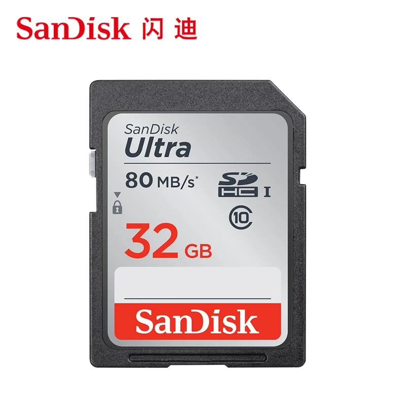 Карта памяти SanDisk Ultra SD высокоскоростная карта SDHC SDXC класс 10 32 ГБ 16 64 128 80 МБ/с./с|ultra