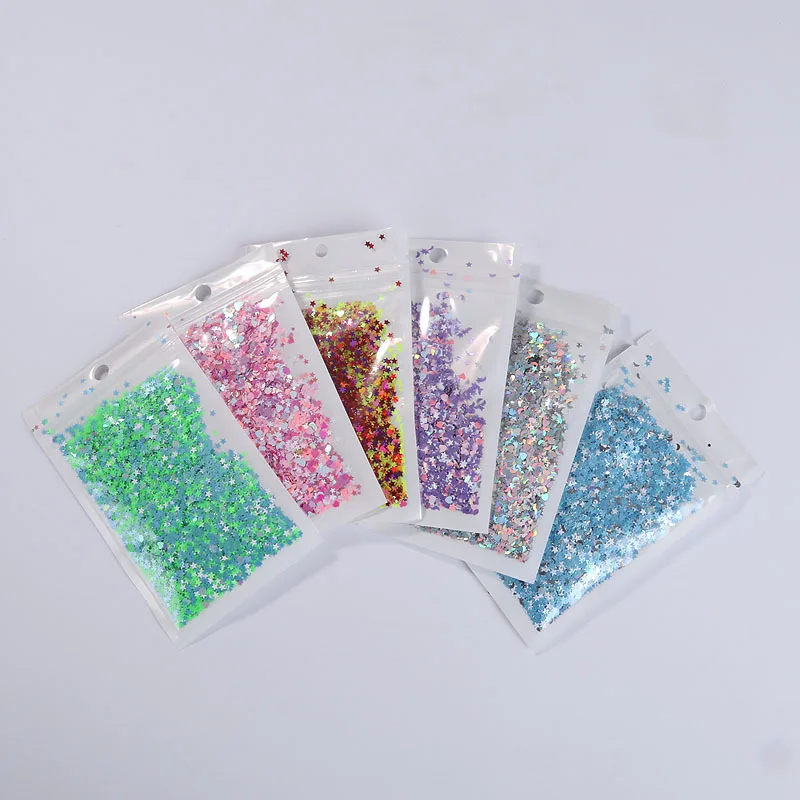 10 г смешанный цвет супер тонкий лак для ногтей блестящий порошок лазерный Яркий